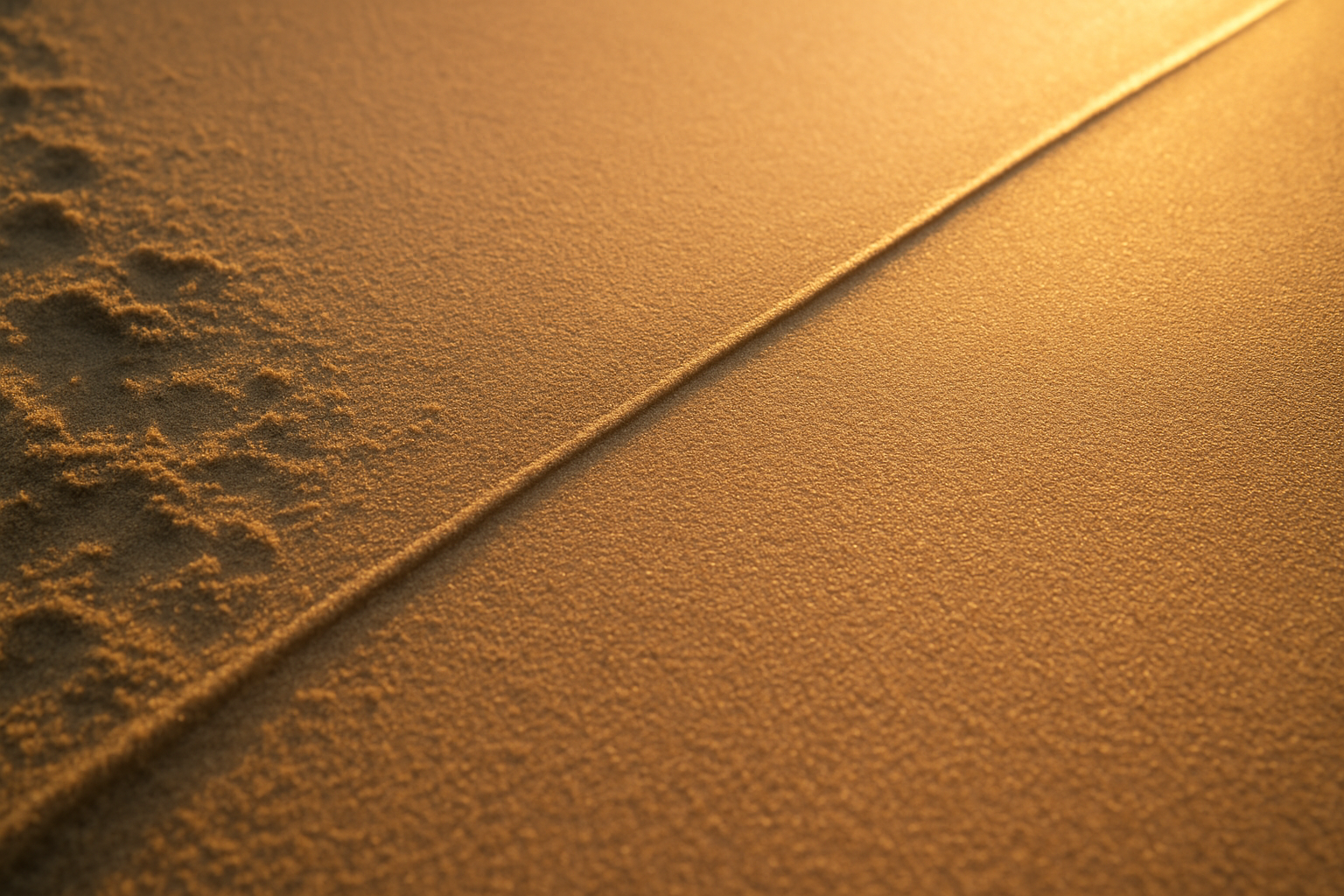 A line drawn in the sand, representing the clear standards of integrity highlighted in the Ash Mufareh warning.