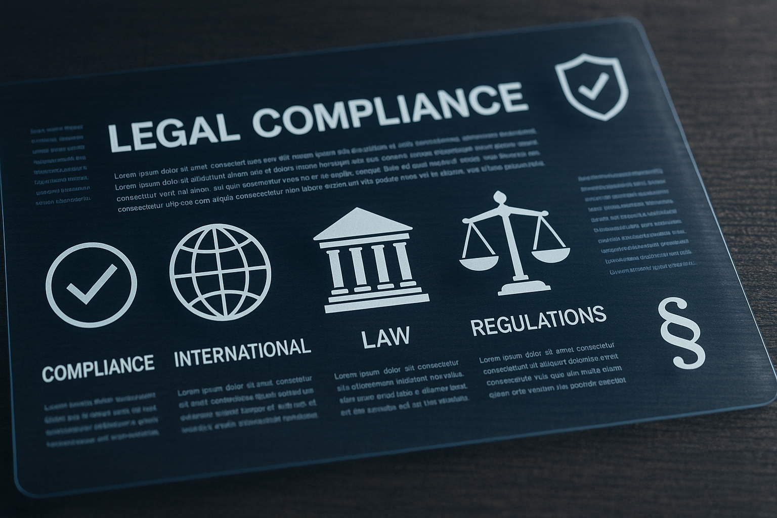 Visual representation of legal compliance and international regulations for ONPASSIVE Global Reach